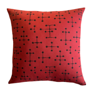 Eames Small Dot Pillow Red