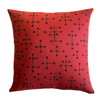 Eames Small Dot Pillow Red