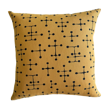 Eames Small Dot Yellow Pillow